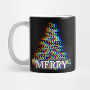 MERRY! ABSTRACT CHRISTMAS TREE Mug